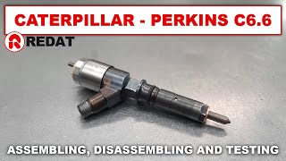 Caterpillar Perkins C66 Common Rail injectors  Assembling disassembling and testing [upl. by Raymond]