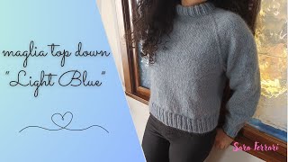 tutorial maglione ai ferri su misura [upl. by Eugnimod]