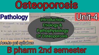 Osteoporosis  Etiology Signs And Symptoms And Pathophysiology Of Osteoporosis  carewellpharma [upl. by Chandler]