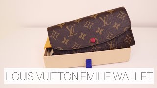 LOUIS VUITTON EMILIE WALLET review [upl. by Eecart934]