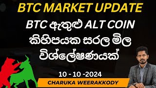 BTC වෙළඳපොළ විශ්ලේෂණය සහ පැහැදිලි කිරීම  10  10 2024 [upl. by Eneles21]