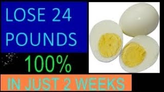 BOILED EGG DIET TO LOSE 24 POUNDS IN JUST 2 WEEKS [upl. by Rosaleen]