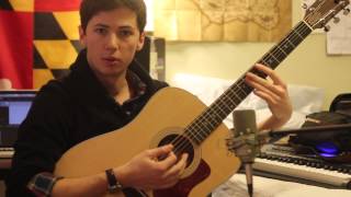 Beauty and a Beat Believe Acoustic Acoustic Guitar Tutorial [upl. by Llenrub]