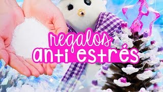 HAZ REGALOS DE NAVIDAD ANTIESTRÉS CASEROS  Nieve Falsa ✄ Craftingeek [upl. by Dragoon786]