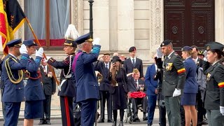 Belgian Royals Attends the Belgian Cenotaph Parade in Whitehall London 2024 [upl. by Mit588]