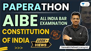 AIBE Paperathon  Constitution of India  Tansukh Paliwal  Linking Laws [upl. by Arihaj]