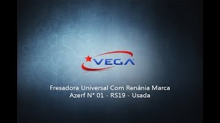 Fresadora Universal Com Renânia Marca Azerf N° 01  RS19  Usada [upl. by Ahsuas]