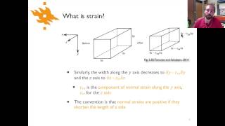 Geodynamics  Lecture 43 What is strain [upl. by Eynenihc]