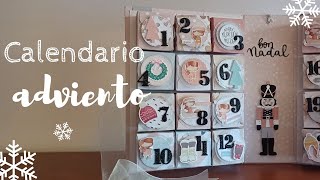 COMO HACER CALENDARIO DE ADVIENTO con SCRAP [upl. by Lloyd840]