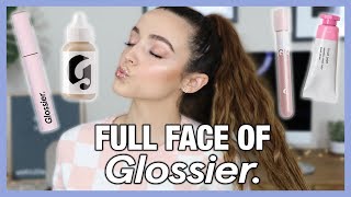 FULL FACE OF Glossier  Whats GOOD  Whats ehhhh [upl. by Burkle566]