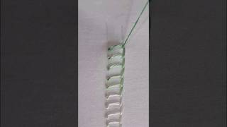 Knotted blanket stitch hand embroidery tutorial shorts video [upl. by Atteuqahs99]