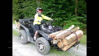 Holz holen mit ATV Triton Outback 400 [upl. by Aniras]