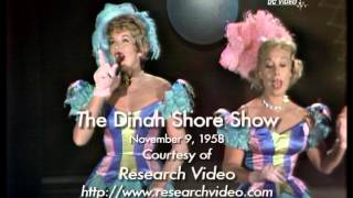 Dinah Shore Color Show Nov 9 1958 [upl. by Pepi]