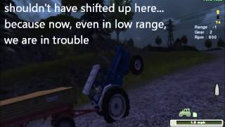 Farming Simulator 2013  MoreRealistic mod  Ford 7000 with a manual gearbox [upl. by Subocaj]