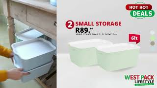 BUY 2 FOR R8990  STYLISH STORAGE FROM WEST PACK LIFESTYLE [upl. by Otrevire]