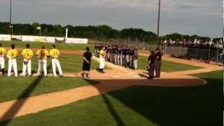 Steven Brault Sings The National Anthem at a 2012 Stingers Game [upl. by Hcire]