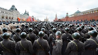 Russian Military Parade 1945 Remastered The First Victory Parade on Red Square English T [upl. by Akeemat598]