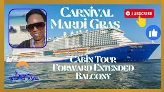 Carnival Mardi GrasForward Extended Balcony Cabin 12205 [upl. by Calore]