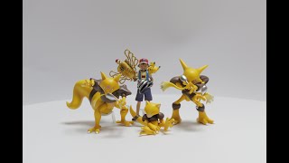 【Trainer House】Abra Kadabra Alakazam 120 Pokemon Scale world 캐이시 윤겔라 후딘 포켓몬 120 스케일월드 피규어 리뷰 [upl. by Kinsler]