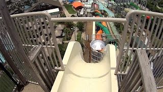 Cliffhanger Water Slide at Schlitterbahn Galveston [upl. by Mccandless]