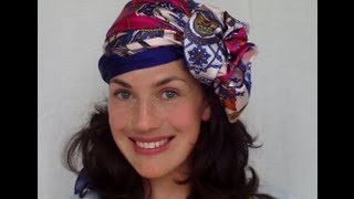 9 WAYS to wear a HAIR SCARF vintage retro Fitfully Vintage [upl. by Bord]