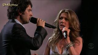 Celine Dion amp Josh Groban Live quotThe Prayerquot HD 720p [upl. by Einnad]