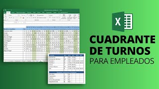 CUADRANTE DE TURNOS de empleados 📆 Plantilla Excel Gratis para horarios de trabajo [upl. by Drarrej265]