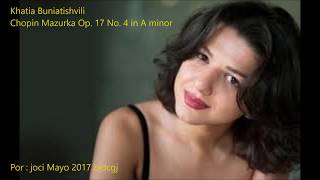 Khatia Buniatishvili Chopin Mazurka Op 17 No 4 in A minorsheet musiclive [upl. by Klein]