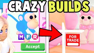 Trading for CRAZIEST Adopt Me House Builds [upl. by Kolnick]