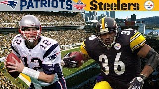 Bradys FIRST AFC Championship Patriots vs Steelers 2001 AFC Champ [upl. by Lambard]