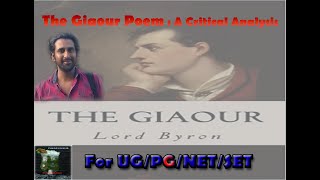 The Giaour Poem Analysis EnglishCocktail anujithsasidharan ForUG PG NET SET [upl. by Chubb450]