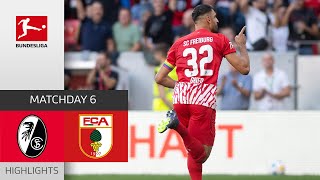 Grifo Shines Bright  SC Freiburg  FC Augsburg 20  Highlights  Matchday 6 – Bundesliga 202324 [upl. by Kimberlee]