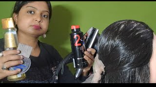 ASMR Lice Checking And hair Wash 💆‍♀️ HaircutHair stylehair stylehair Brushing Scalp Massage [upl. by Tayib]