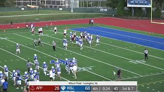 D3 Football Newport News Apprentice School v Washington amp Lee [upl. by Asyal]