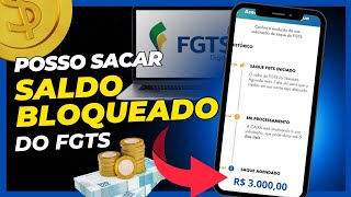 Como SACAR saldo BLOQUEADO do FGTS [upl. by Eittam]