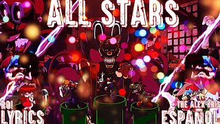 FnF ALL STARS Lyrics En Español  FNF VS ULTRA MMARIOS MADNNES V2   Ftroithy8855 [upl. by Gayler928]