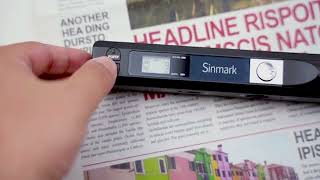 Sinmark Portable Scanner with 32GB Memory Card [upl. by Norrej]