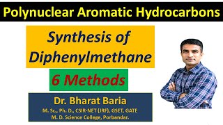 Synthesis of Diphenylmethane  Dr Bharat Baria [upl. by Itsa486]