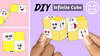 How To Make A Infinite Cube  Easy Tutorial For Beginners  Diy  Fidget Toy [upl. by Newbold202]