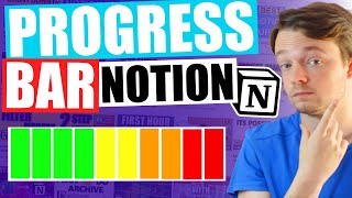 Notion Progress Bar step by step explanation [upl. by Camm649]