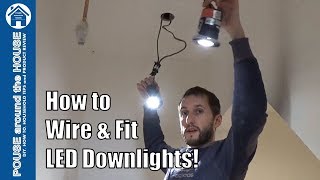 How to install downlightersdownlights LED downlight installation [upl. by Hazlett]