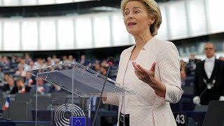 Live  EU Commission president nominee Ursula von der Leyen gives speech [upl. by Vano463]