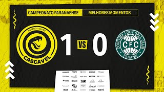 MELHORES MOMENTOS CASCAVEL 1 X 0 CORITIBA  CAMPEONATO PARANAENSE 2024  11Âº RODADA [upl. by Sherborn]