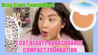 JCat Beauty  Aquasurance Compact Foundation  First Impressions [upl. by Teufert378]