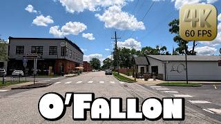 Driving Around St Louis Suburb OFallon Illinois in 4k Video [upl. by Ellemrac]