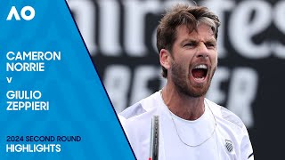 Cameron Norrie v Giulio Zeppieri Highlights  Australian Open 2024 Second Round [upl. by Eustashe184]