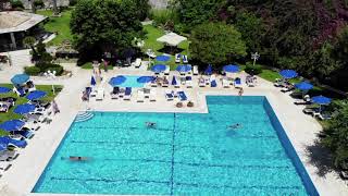 Aerial Serenity Discover Corfu Palace Hotel a 5Star Landmark in Corfu Town [upl. by Faustina]