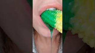 ASMR Satisfying Eating Kohakutou Corn In Honey 🌽🍯 asmr asmrcrunch youtubechamps [upl. by Novat]