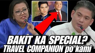 Harry Roque Exec Assistant Model AR DELA CERNA Travel Companion lang duda ang Quad Com saMga Sagot [upl. by Dorisa]