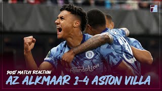 POST MATCH REACTION AZ Alkmaar 14 Aston Villa [upl. by Landy]